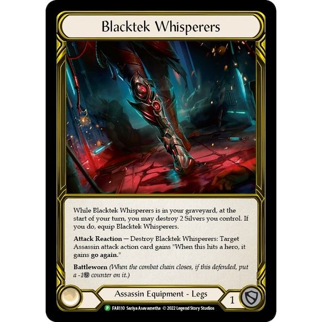 Image for Blacktek Whisperers (Golden) - FAB110 (FAB110) (PR) - Flesh and Blood TCG
