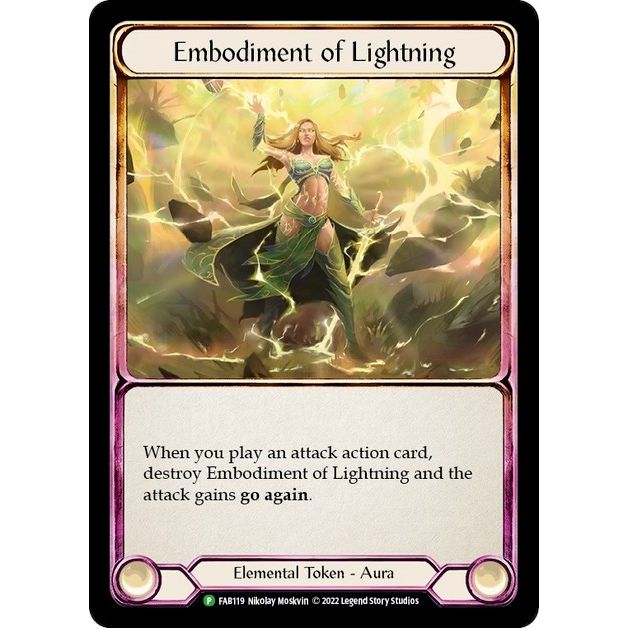 Image for Embodiment of Lightning - FAB119 (FAB119) (PR) - Flesh and Blood TCG