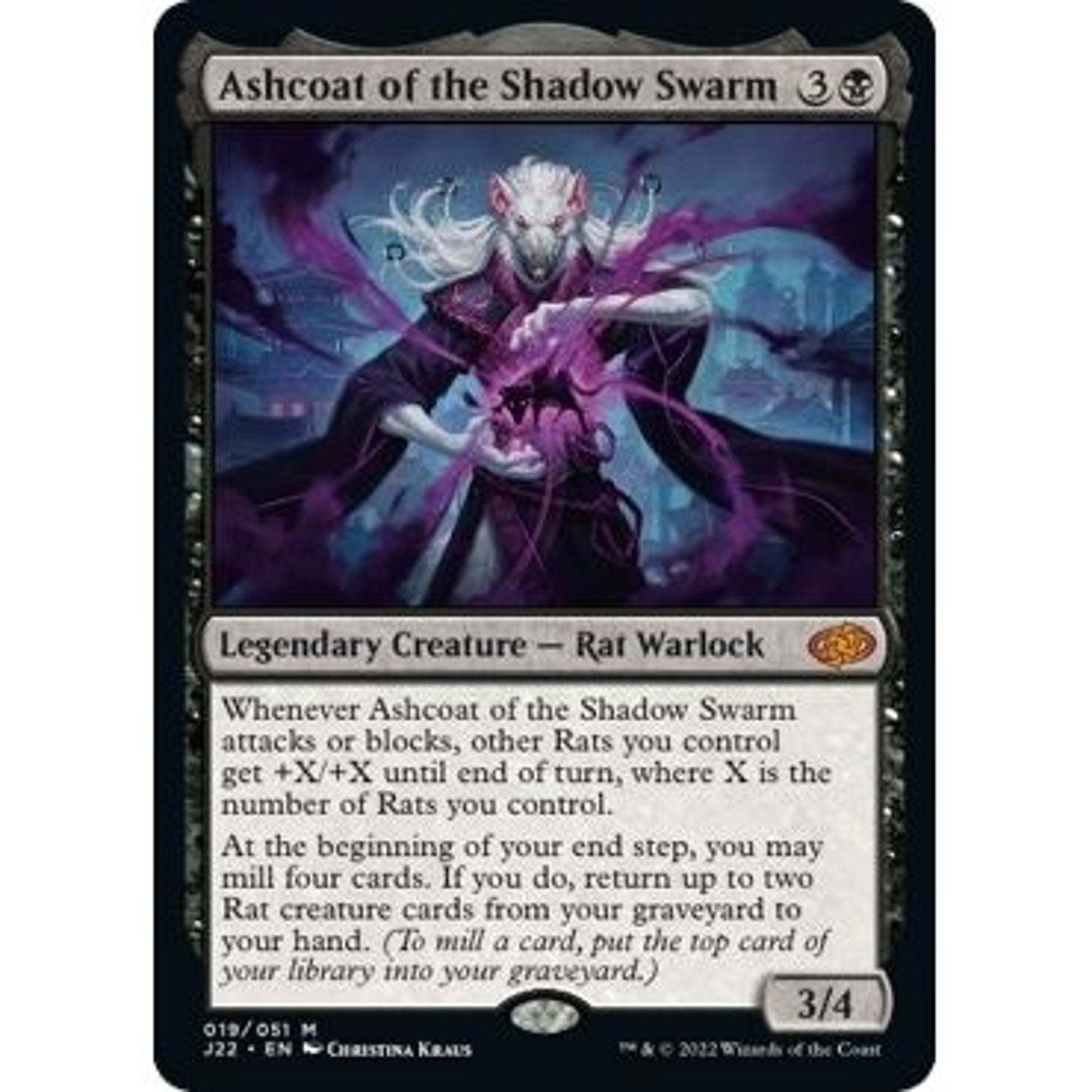 Image for Ashcoat of the Shadow Swarm (19) (J22) - Magic: The Gathering