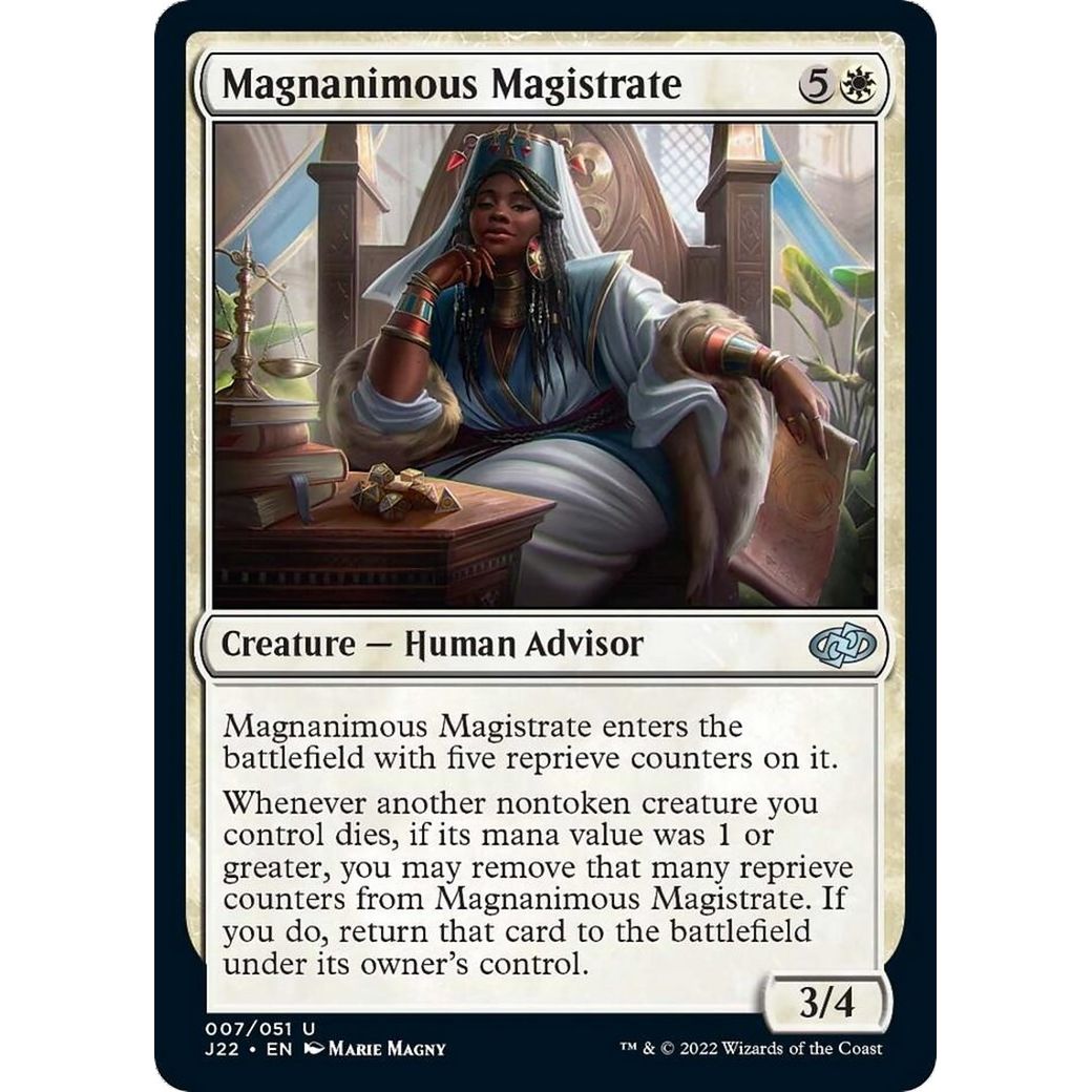 Image for Magnanimous Magistrate (7) (J22) - Magic: The Gathering