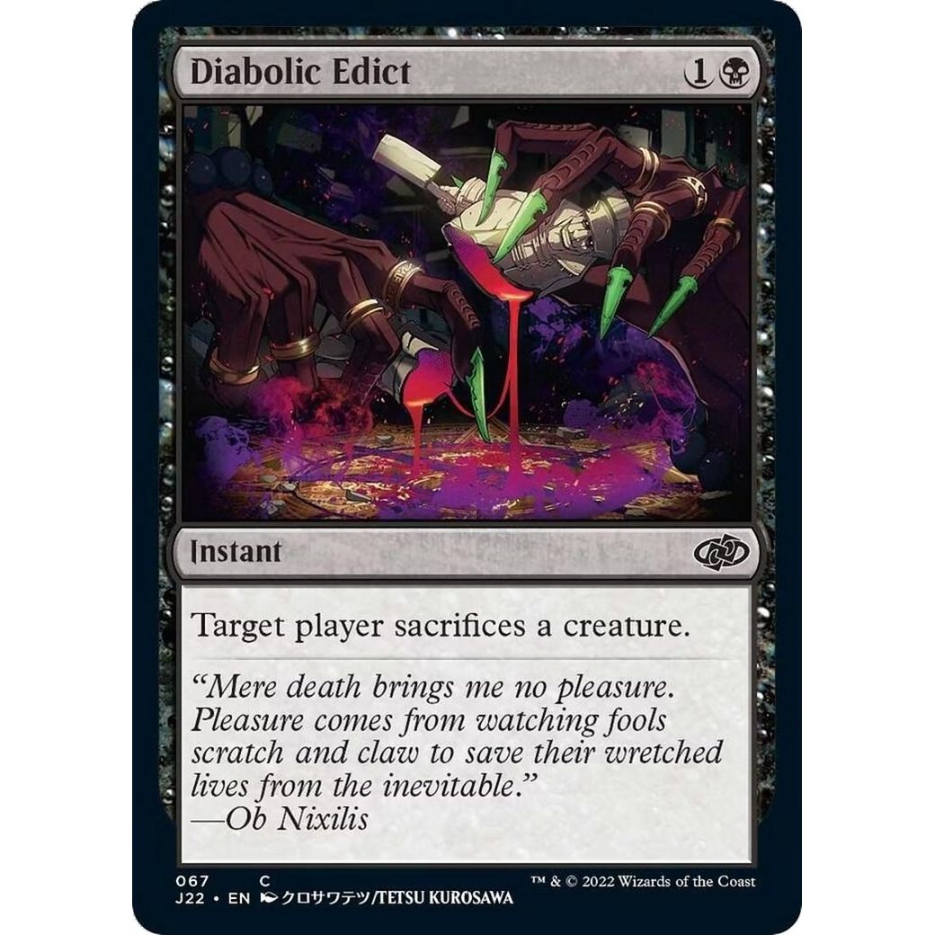 Image for Diabolic Edict (67) (J22) - Magic: The Gathering
