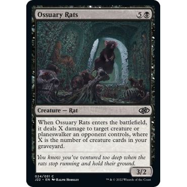 Image for Ossuary Rats (24) (J22) - Magic: The Gathering