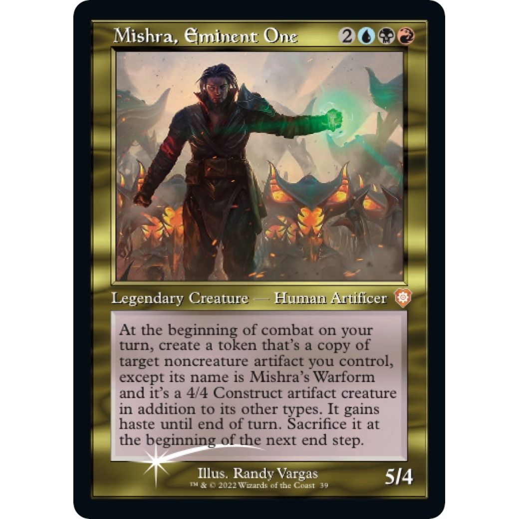 Image for Mishra, Eminent One (Display Commander) - Thick Stock (39) (BRC) - Magic: The Gathering