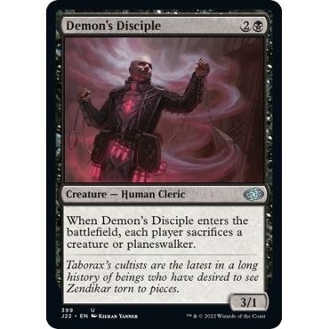 Image for Demon's Disciple (399) (J22) - Magic: The Gathering