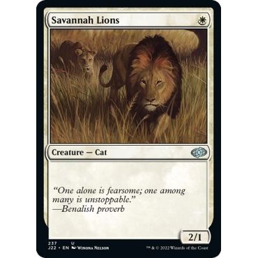 Image for Savannah Lions (237) (J22) - Magic: The Gathering