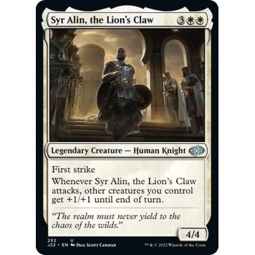 Image for Syr Alin, the Lion's Claw (252) (J22) - Magic: The Gathering