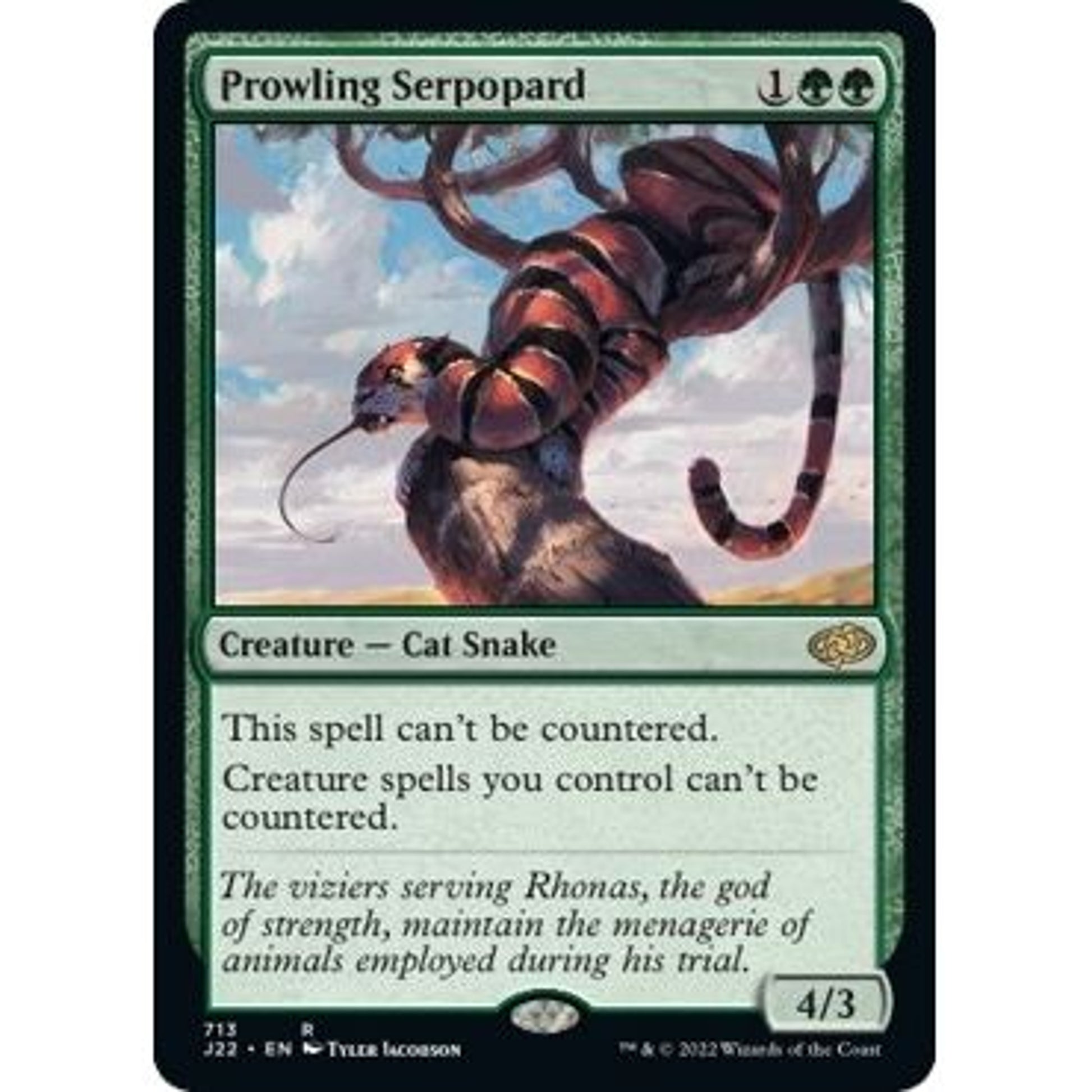 Image for Prowling Serpopard (713) (J22) - Magic: The Gathering