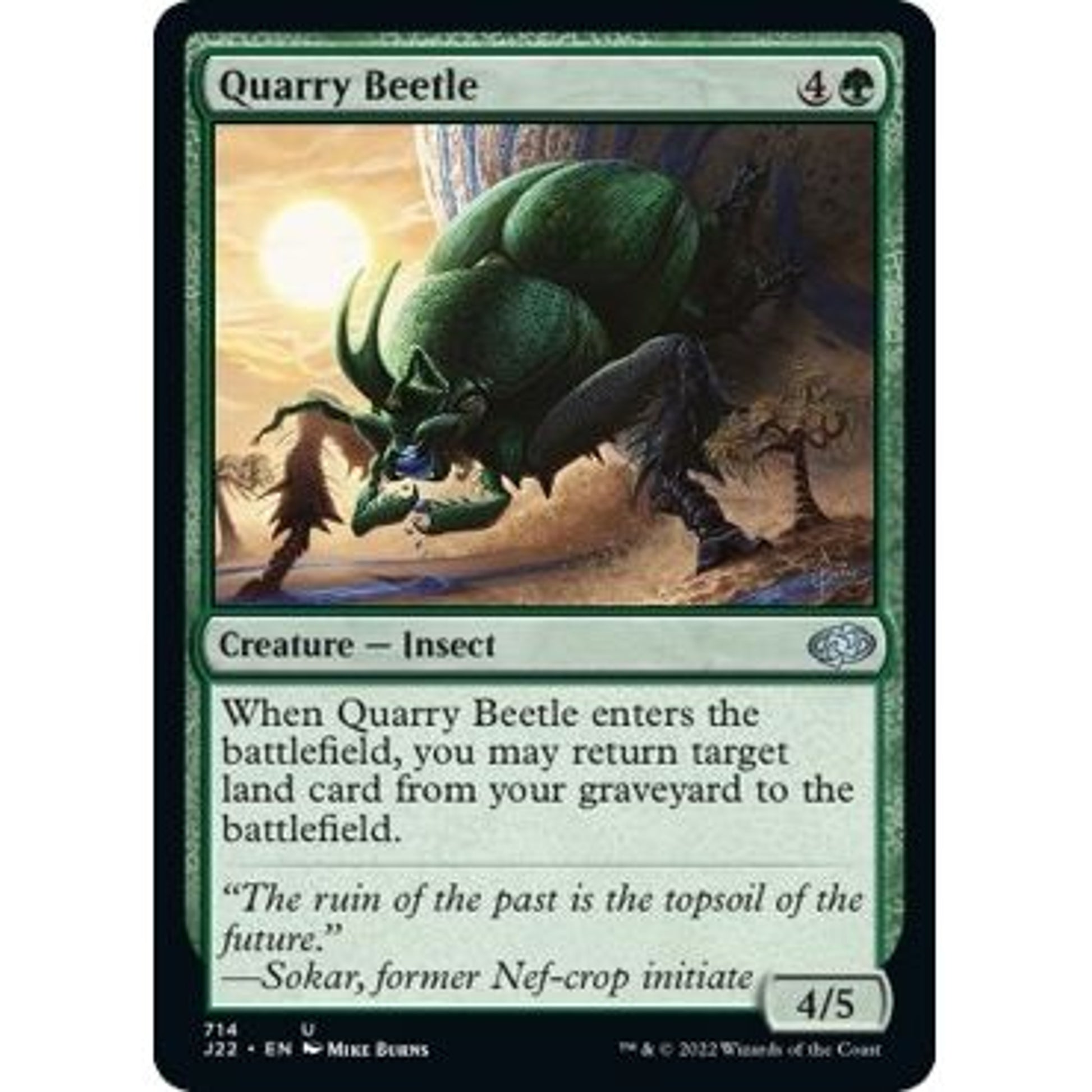 Image for Quarry Beetle (714) (J22) - Magic: The Gathering