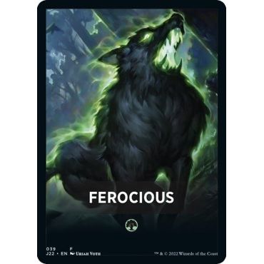 Image for Ferocious Theme Card (39) (J22) - Magic: The Gathering