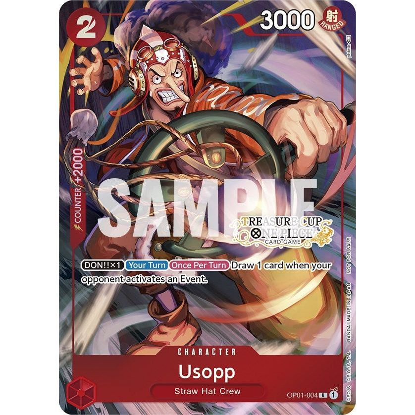 Image for Usopp - OP01-004 (Treasure Cup) (OP01-004) (OP-PR) - One Piece Card Game