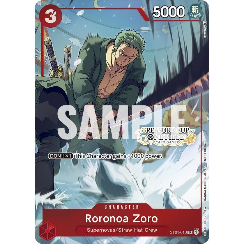 Image for Roronoa Zoro - ST01-013 (Treasure Cup) (ST01-013) (OP-PR) - One Piece Card Game