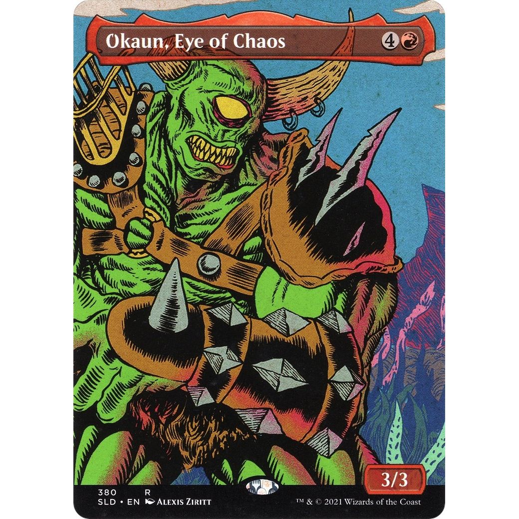 Image for Okaun, Eye of Chaos (Display Commander) - Thick Stock (380) (SLD) - Magic: The Gathering
