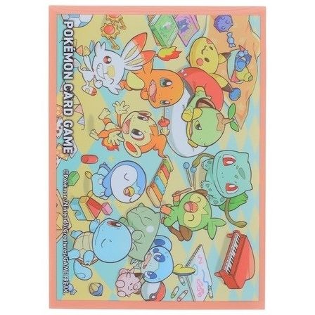 Image for Pokemon TCG: Pokemon Center Japan Exclusive Card Sleeves - Starters Playroom (64-Pack) - Card Sleeves