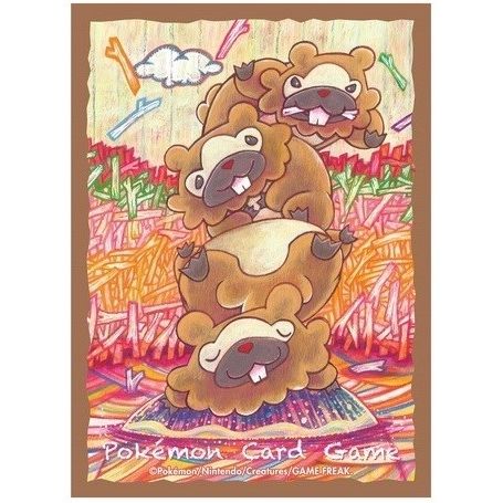 Image for Pokemon TCG: Pokemon Center Japan Exclusive Card Sleeves - Bidoof (64-Pack) - Card Sleeves