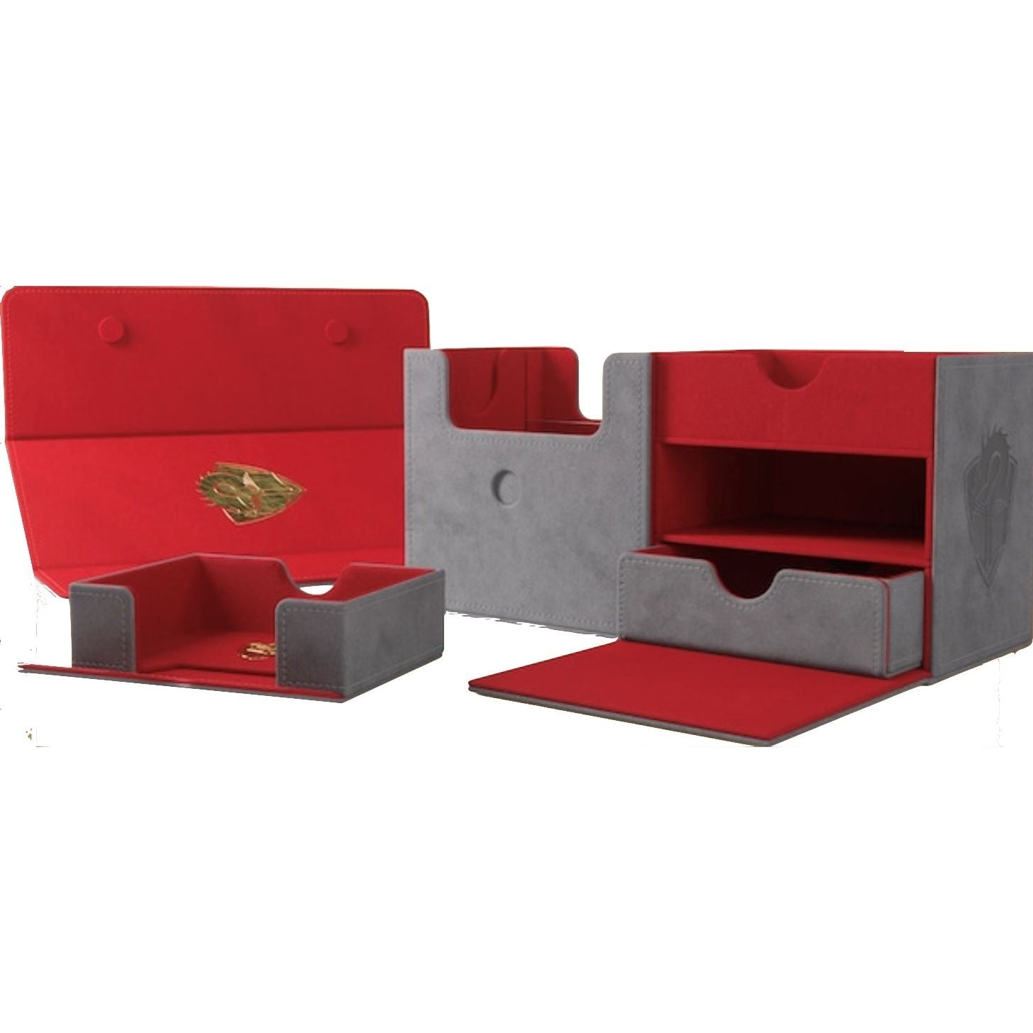 Image for GameGenic x Tolarian Community College - The Academic Grey/Red (Holds 133+) - Deck Boxes