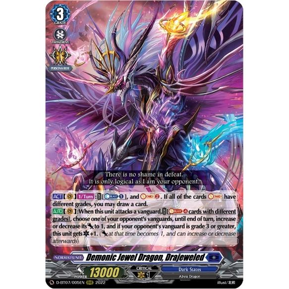Image for Demonic Jewel Dragon, Drajeweled (D-BT07/005EN) (D-BT07) - Cardfight Vanguard