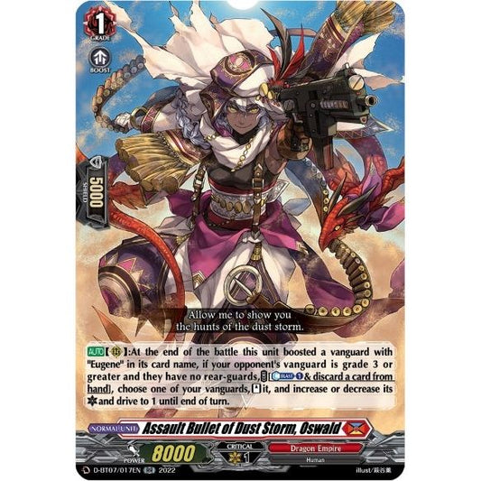 Image for Assault Bullet of Dust Storm, Oswald (D-BT07/017EN) (D-BT07) - Cardfight Vanguard