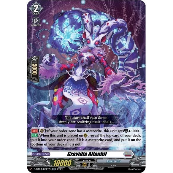 Image for Gravidia Allanhil (D-BT07/022EN) (D-BT07) - Cardfight Vanguard