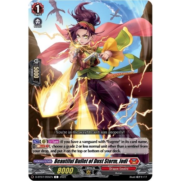Image for Beautiful Bullet of Dust Storm, Jodi (D-BT07/055EN) (D-BT07) - Cardfight Vanguard