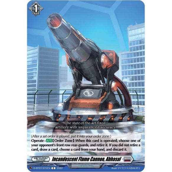 Image for Incandescent Flame Cannon, Abhasal (D-BT07/074EN) (D-BT07) - Cardfight Vanguard