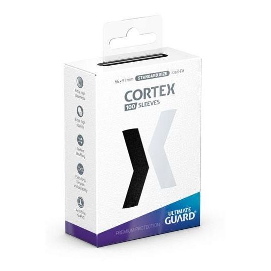 Image for Ultimate Guard Cortex Sleeves Standard Size - Black (100-Pack) - Card Sleeves