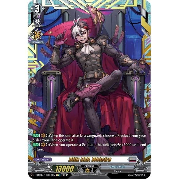 Image for Blitz CEO, Welstra (FFR) (D-BT07/FFR07EN) (D-BT07) - Cardfight Vanguard