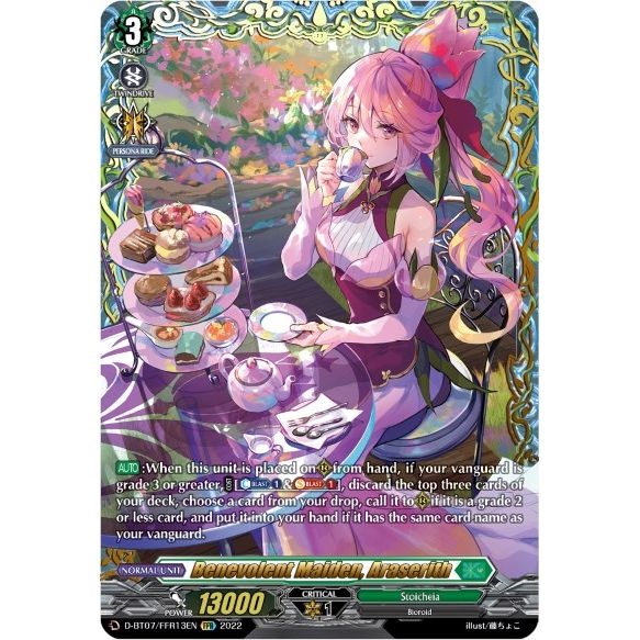 Image for Benevolent Maiden, Araserith (FFR) (D-BT07/FFR13EN) (D-BT07) - Cardfight Vanguard