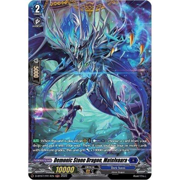 Image for Demonic Stone Dragon, Matelvaara (FR) (D-BT07/FR14EN) (D-BT07) - Cardfight Vanguard