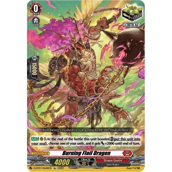 Image for Burning Flail Dragon (D-BT07/Re06EN) (D-BT07) - Cardfight Vanguard