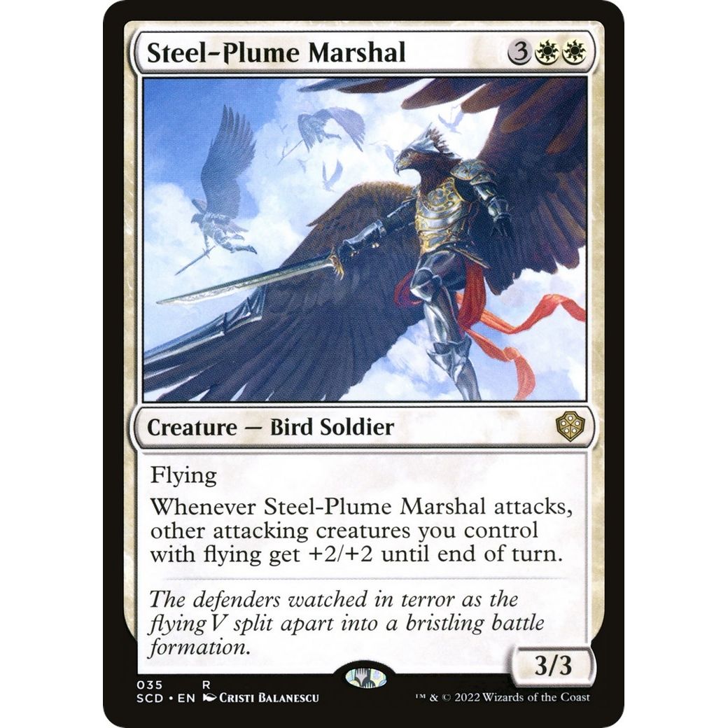 Image for Steel-Plume Marshal (35) (SCD) - Magic: The Gathering