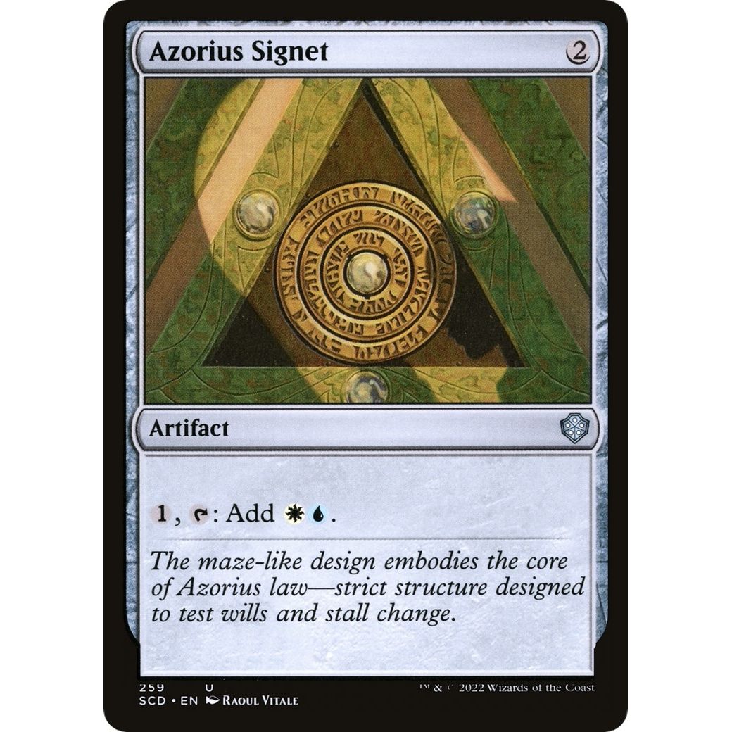 Image for Azorius Signet (259) (SCD) - Magic: The Gathering