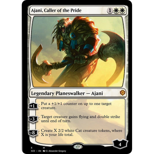 Image for Ajani, Caller of the Pride (6) (SCD) - Magic: The Gathering