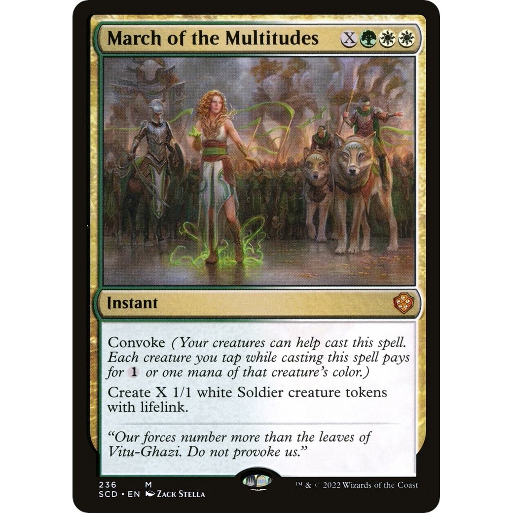 Image for March of the Multitudes (236) (SCD) - Magic: The Gathering