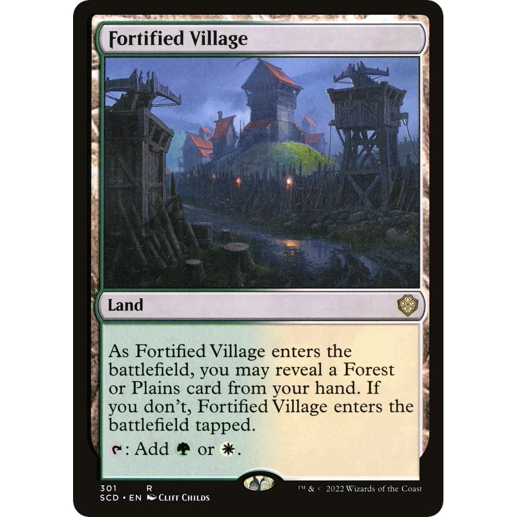 Image for Fortified Village (301) (SCD) - Magic: The Gathering