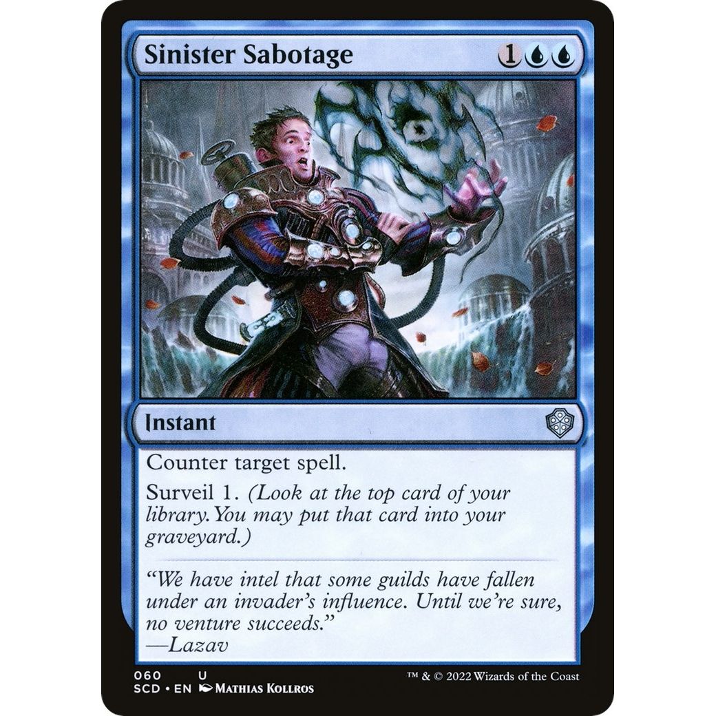 Image for Sinister Sabotage (60) (SCD) - Magic: The Gathering