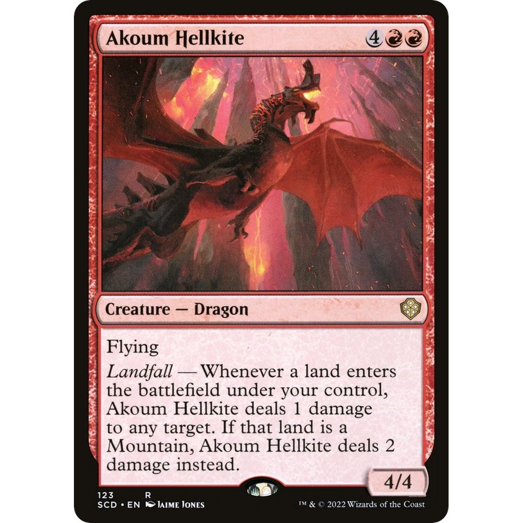 Image for Akoum Hellkite (123) (SCD) - Magic: The Gathering