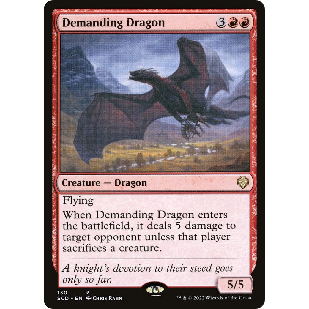 Image for Demanding Dragon (130) (SCD) - Magic: The Gathering