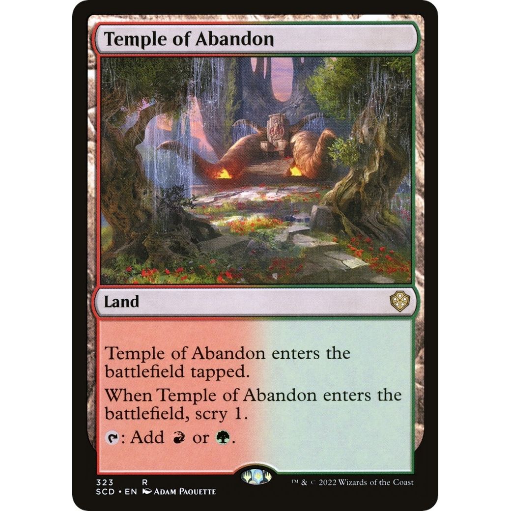 Image for Temple of Abandon (323) (SCD) - Magic: The Gathering