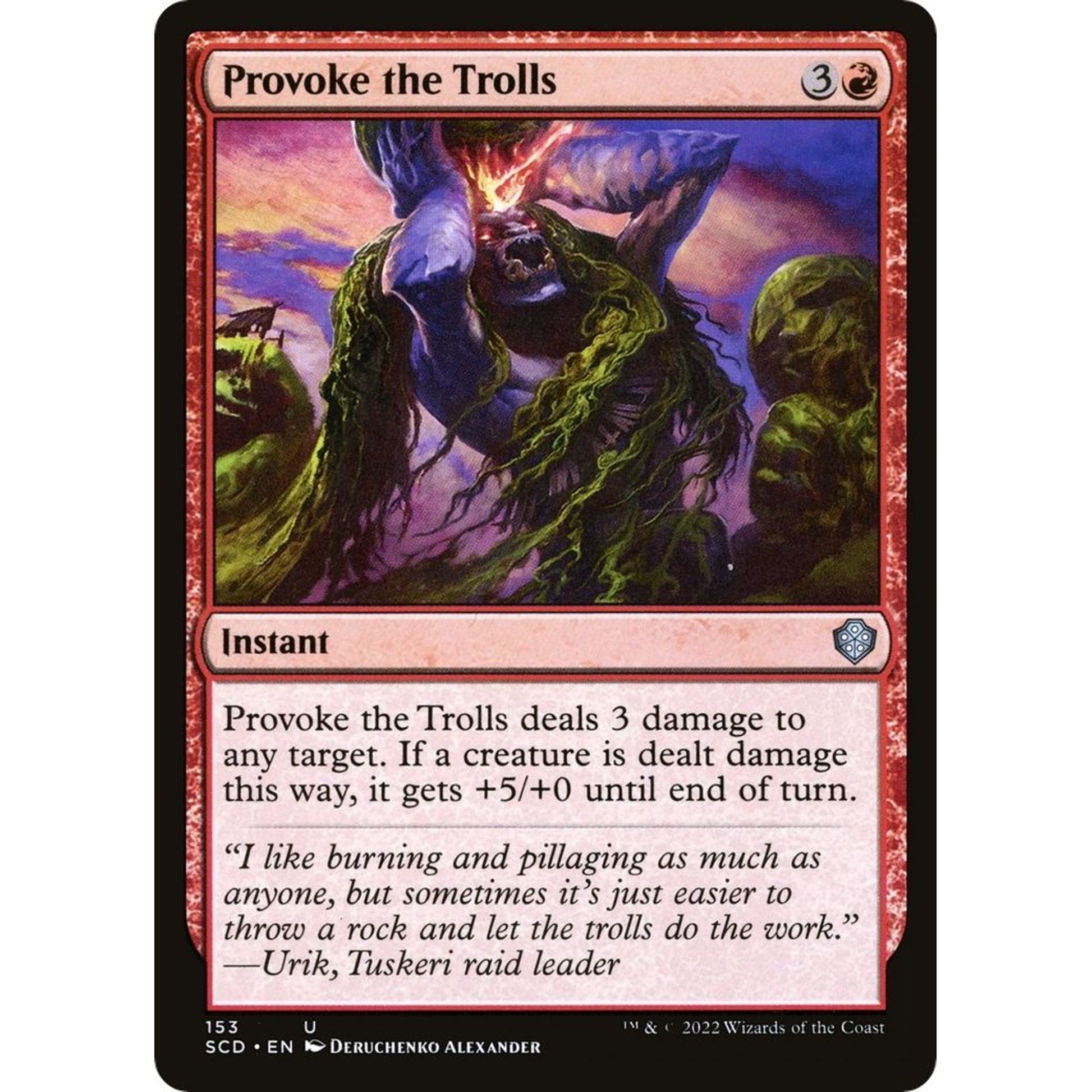 Image for Provoke the Trolls (153) (SCD) - Magic: The Gathering