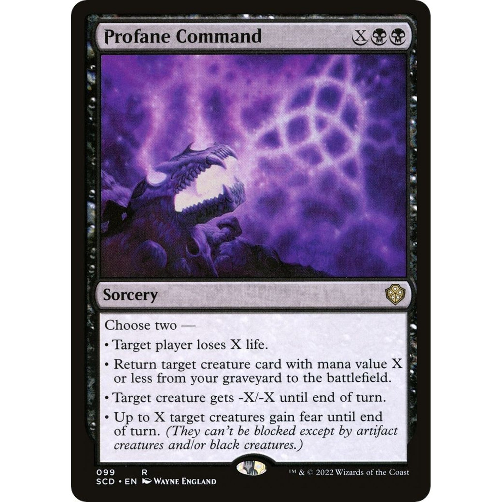 Image for Profane Command (99) (SCD) - Magic: The Gathering