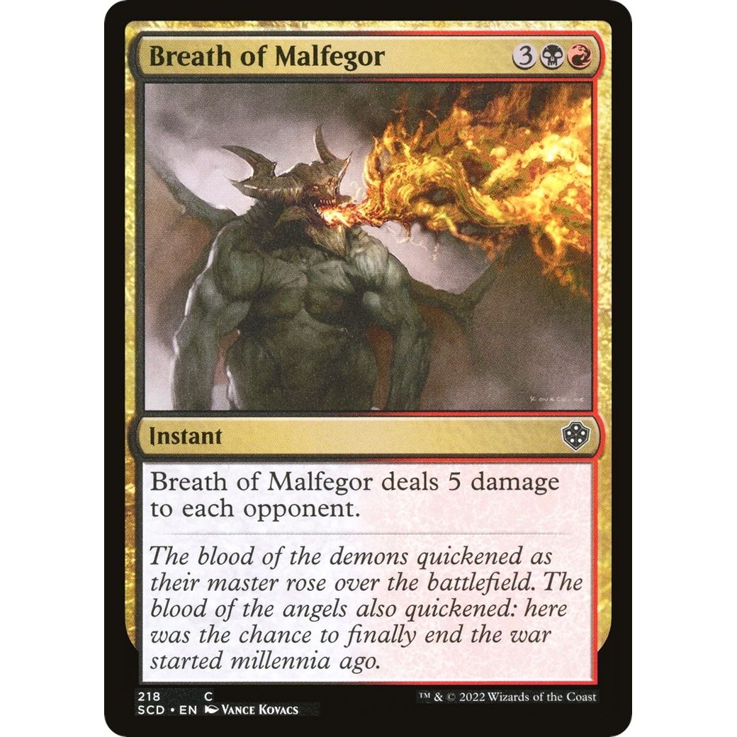 Image for Breath of Malfegor (218) (SCD) - Magic: The Gathering