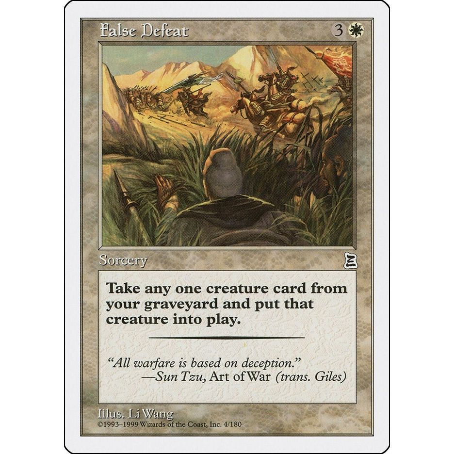 Image for False Defeat (4) (PTK) - Magic: The Gathering
