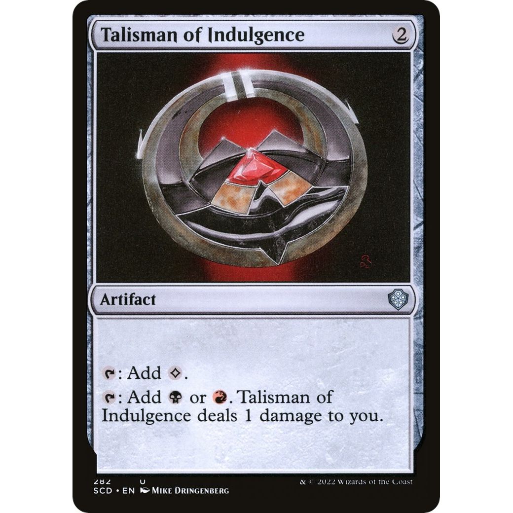 Image for Talisman of Indulgence (282) (SCD) - Magic: The Gathering