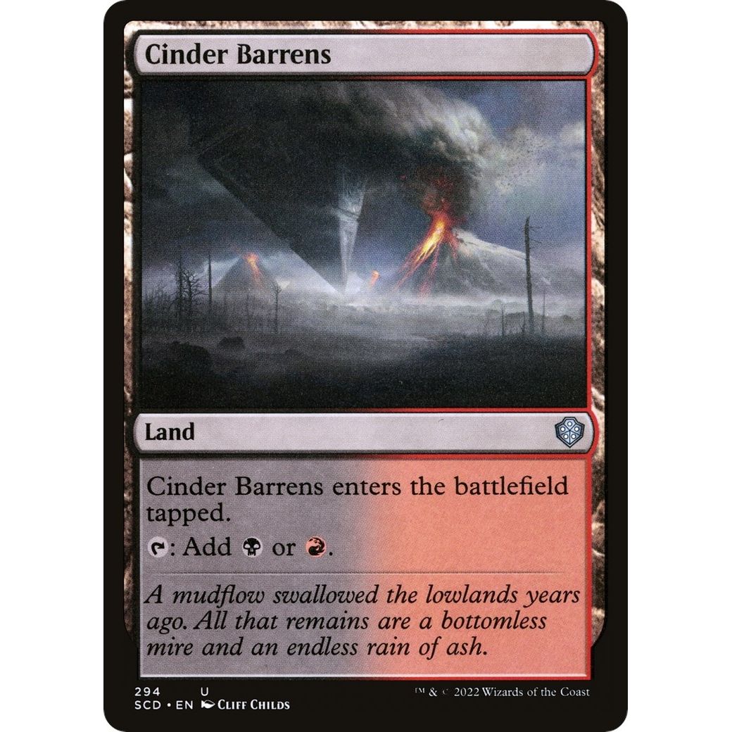 Image for Cinder Barrens (294) (SCD) - Magic: The Gathering
