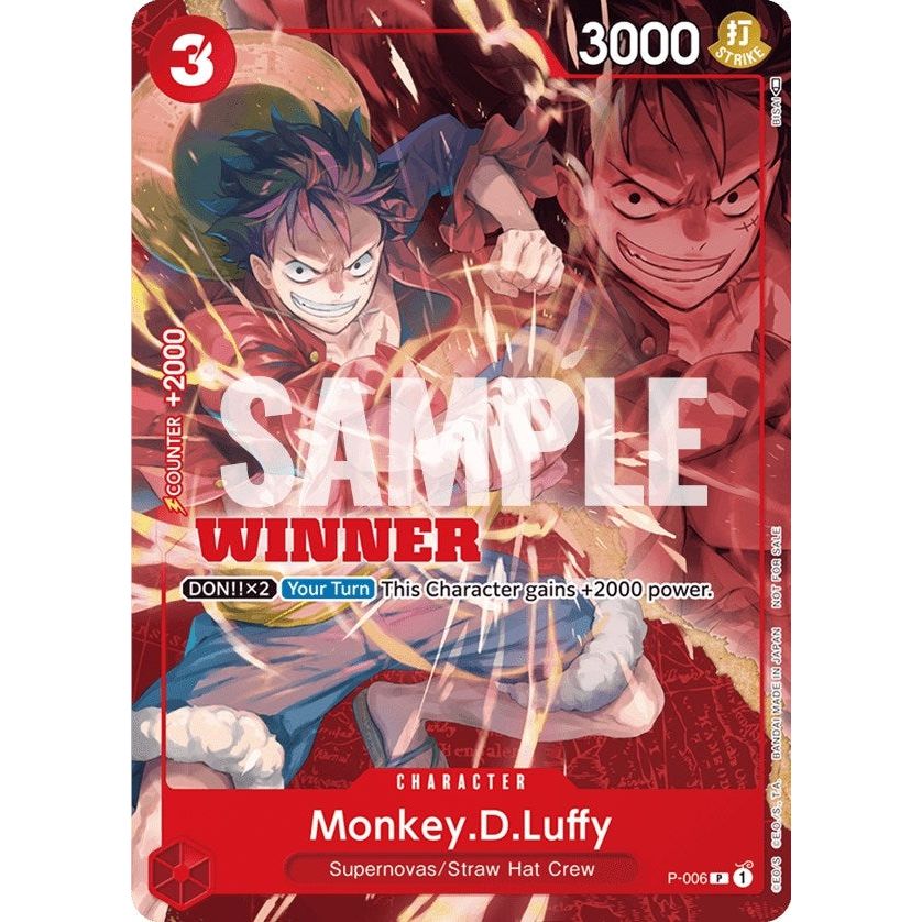 Image for Monkey.D.Luffy - P-006 (Winner Pack Vol. 1) (P-006) (OP-PR) - One Piece Card Game
