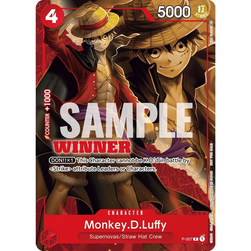 Image for Monkey.D.Luffy - P-007 (Winner Pack Vol. 1) (P-007) (OP-PR) - One Piece Card Game