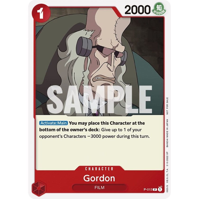 Image for Gordon (One Piece Film Red) (P-013) (OP-PR) - One Piece Card Game