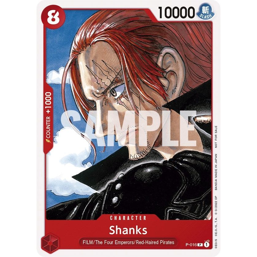 Image for Shanks (One Piece Film Red) (P-016) (OP-PR) - One Piece Card Game