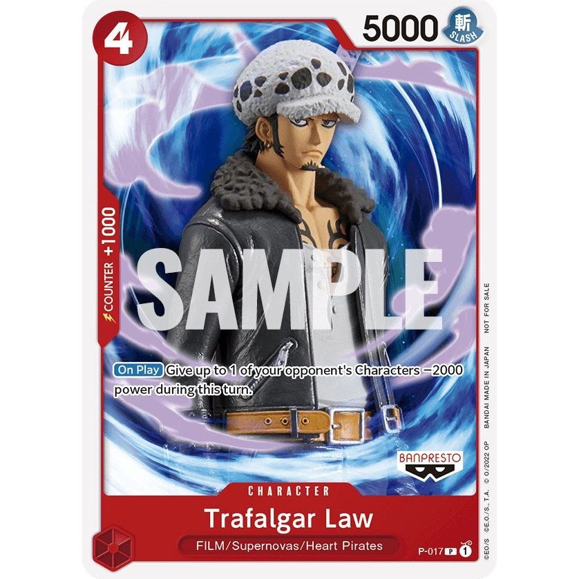 Image for Trafalgar Law (One Piece Film Red) (P-017) (OP-PR) - One Piece Card Game