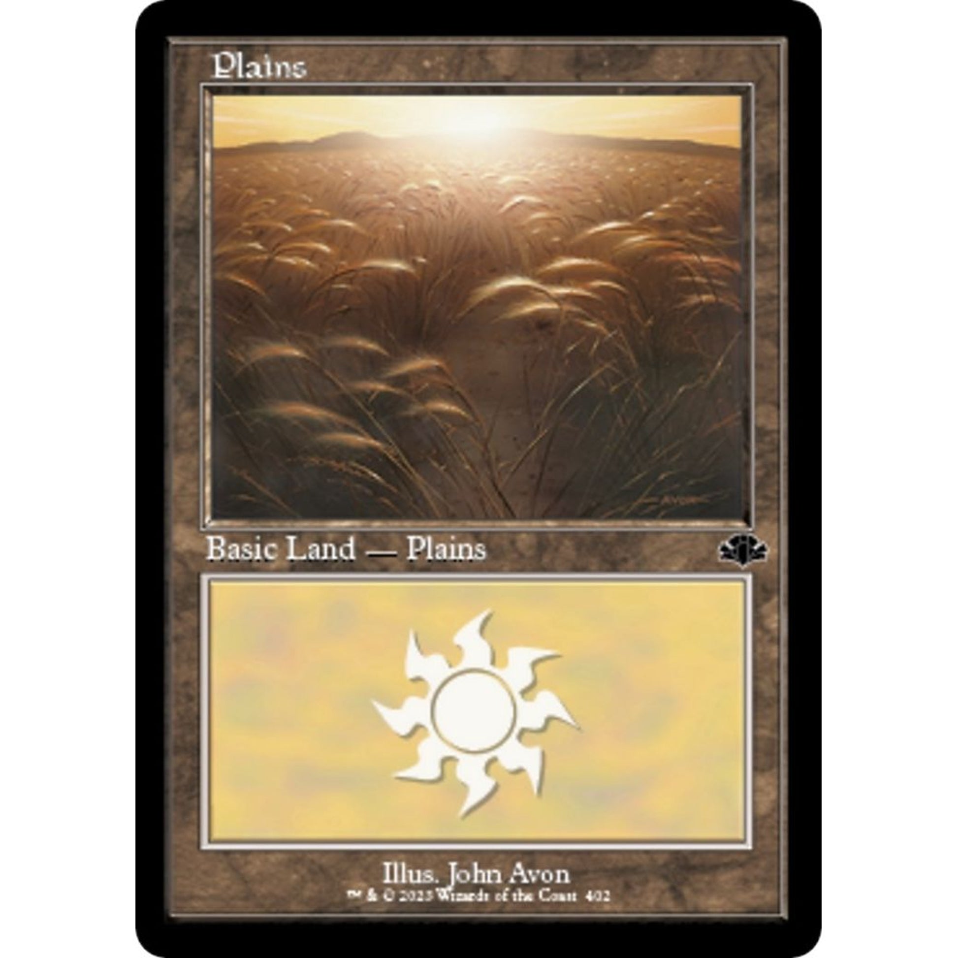 Image for Plains (402) (Retro Frame) (402) (DMR) - Magic: The Gathering